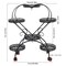 Metal Plant Rack Floor Heart Shape Garden Flower Stand W/Wheel Living Room Decor